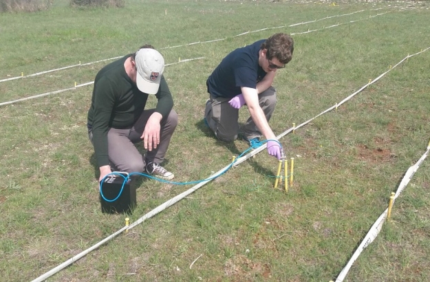 Taking samples on Benkovac test site